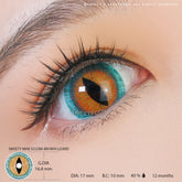 17mm Sweety Brown Lizard Mini Sclera Lens